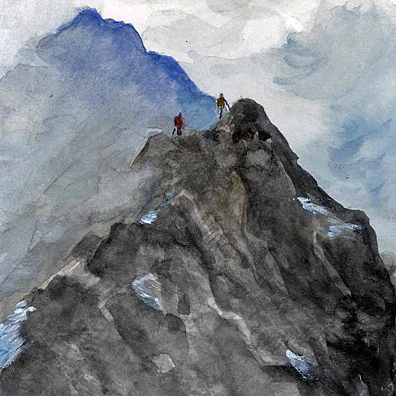 Striding Edge - Lake District Landscapes: Square Prints