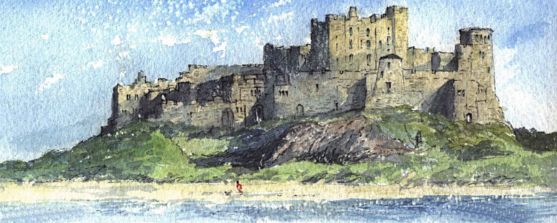 Bamburgh Castle - Northumberland Landscapes: Rectangle Prints