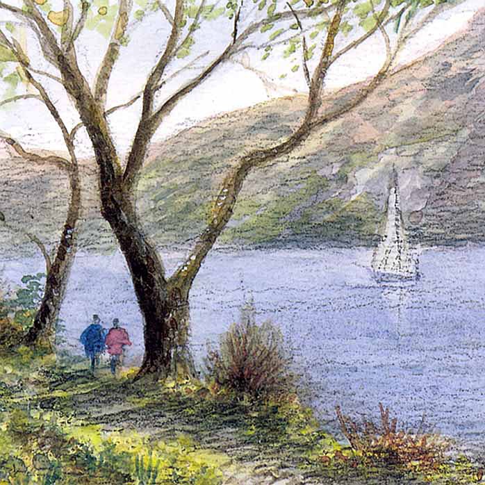 Ullswater Daffodils - Lake District Landscapes: Square Prints