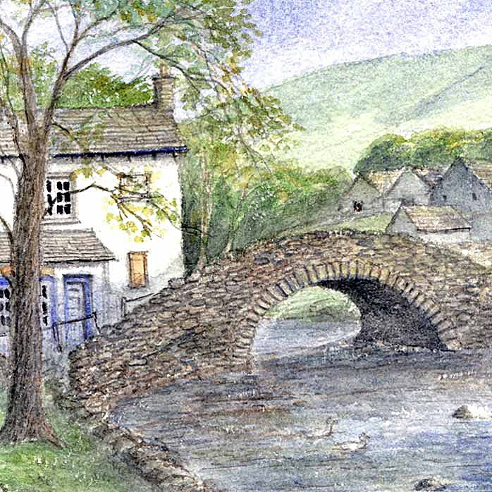 Malham Village - Yorkshire Landscapes: Square Prints