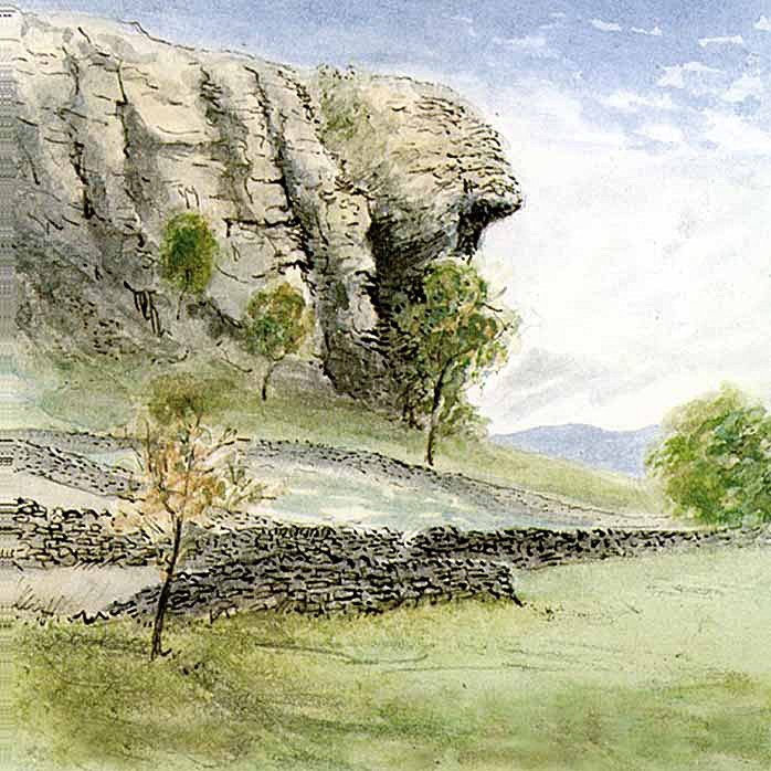 Kilnsey Crag - Yorkshire Landscapes: Square Prints