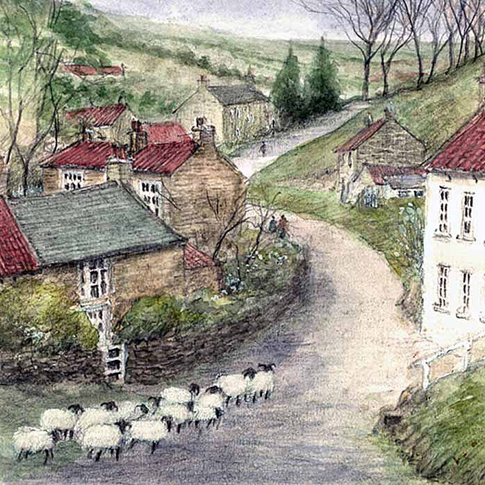 Beckhole, near Goathland - Yorkshire Landscapes: Square Prints