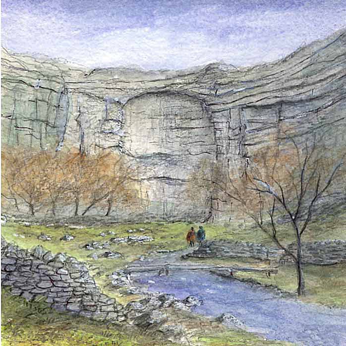 Malham Cove - Yorkshire Landscapes: Square Prints