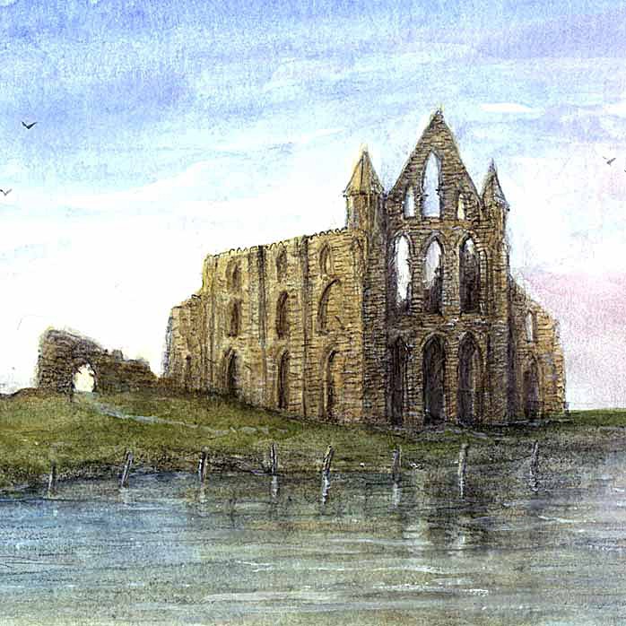 Whitby Abbey - Yorkshire Landscapes: Square Prints