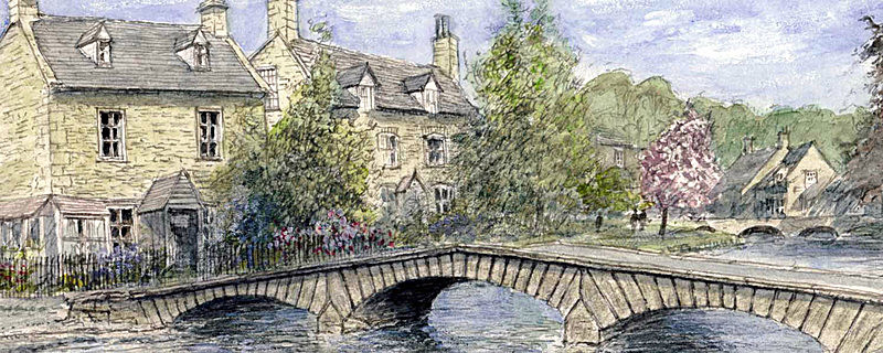 Bourton on the Water - Cotswolds Landscapes: Rectangle Prints