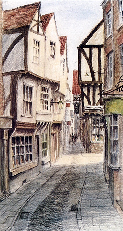 The Shambles York  - Yorkshire Landscapes: Uprights Prints