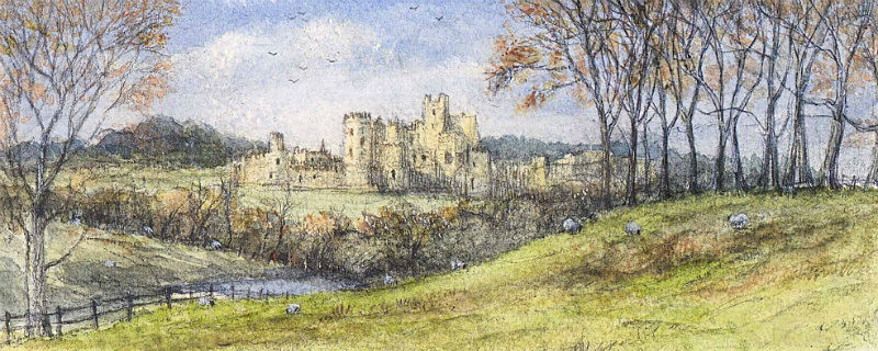 Alnwick Castle - Northumberland Landscapes: Rectangle Prints