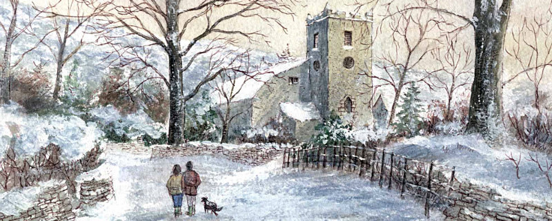 Grasmere in Snow - Lake District Landscapes: Rectangle Prints