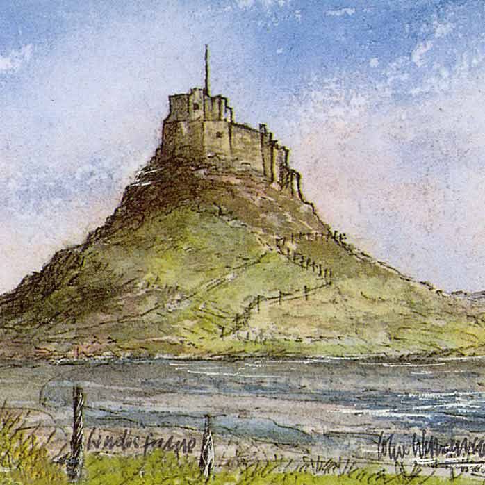 Lindisfarne - Northumberland Landscapes: Square Prints