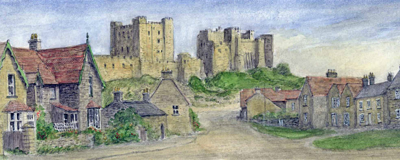 Bamburgh Village - Northumberland Landscapes: Rectangle Prints