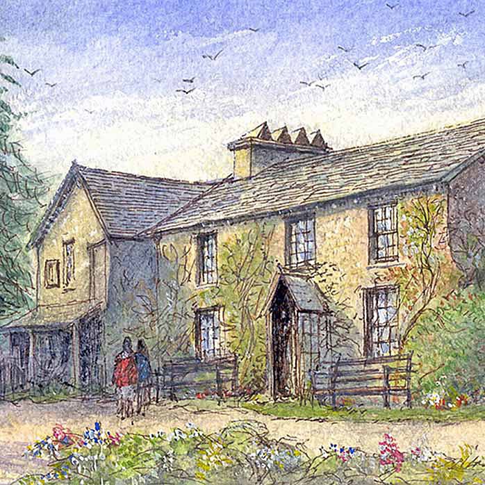 Beatrix Potters House - Lake District Landscapes: Square Prints