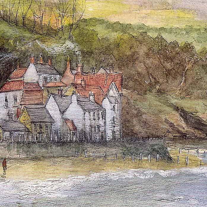 Sandsend - Yorkshire Landscapes: Square Prints