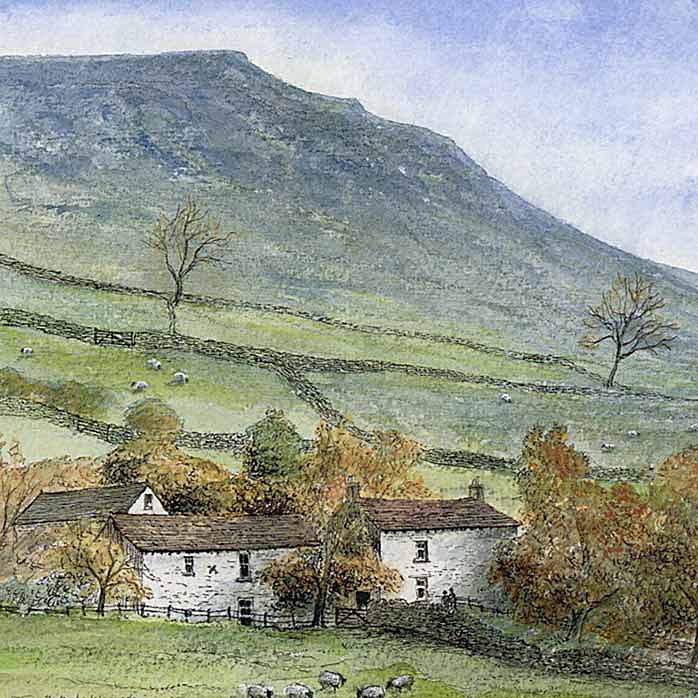 Ingleborough - Yorkshire Landscapes: Square Prints