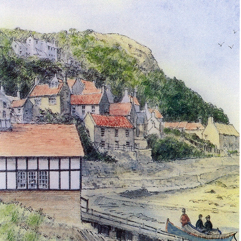 Runswick Bay - Yorkshire Landscapes: Square Prints