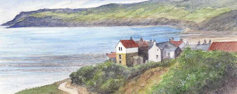 Robin Hood's Bay from Top - Yorkshire Landscapes: Rectangle Prints