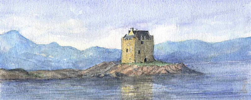 Castle Stalker - Scotland Landscapes: Rectangle Prints
