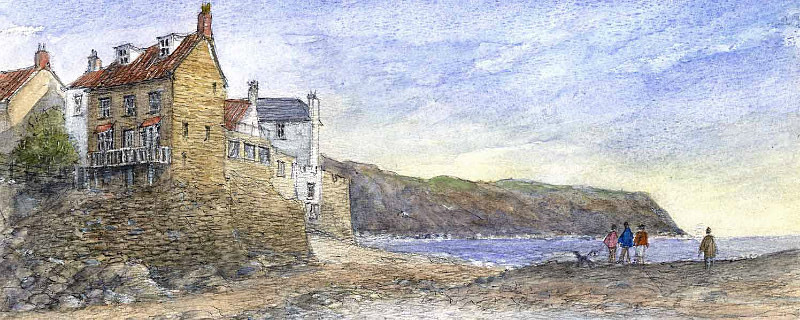 Robin Hood's Bottom from Beach - Yorkshire Landscapes: Rectangle Prints