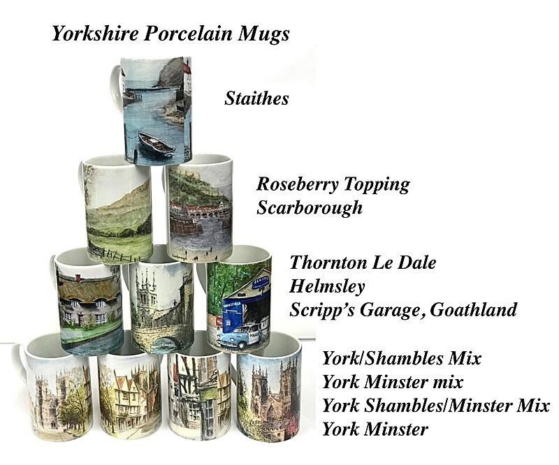 Yorkshire Porcelain Mugs - Mug Clearance Sale