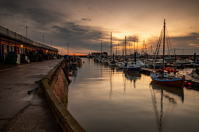 Brid Harbour Dawn - Bridlington