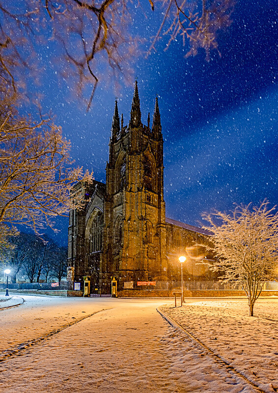 Bridlington Priory in the Snow - Bridlington