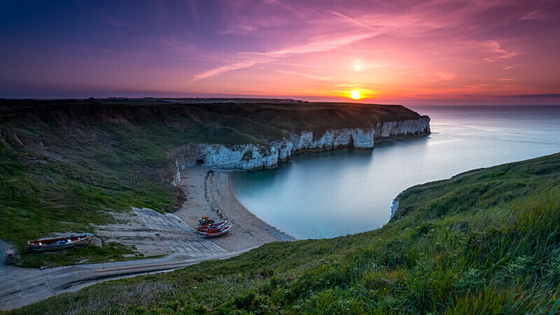 North Landing Sunset - Flamborough Head