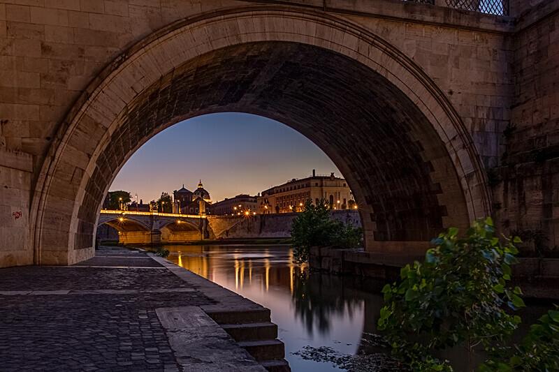 St Peters Basilica through Ponte Sant'Angelo - Other Locations