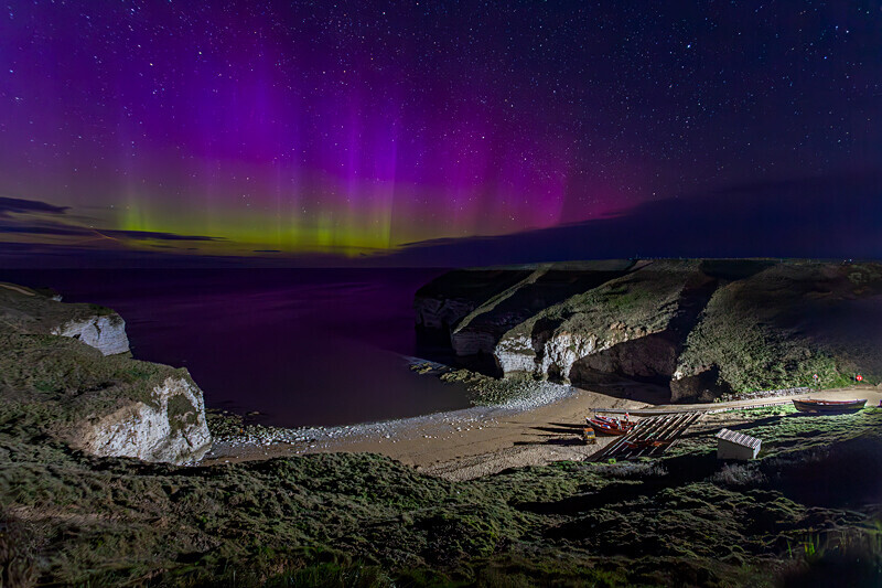 North Landing Aurora 16/04/25 - Flamborough Head
