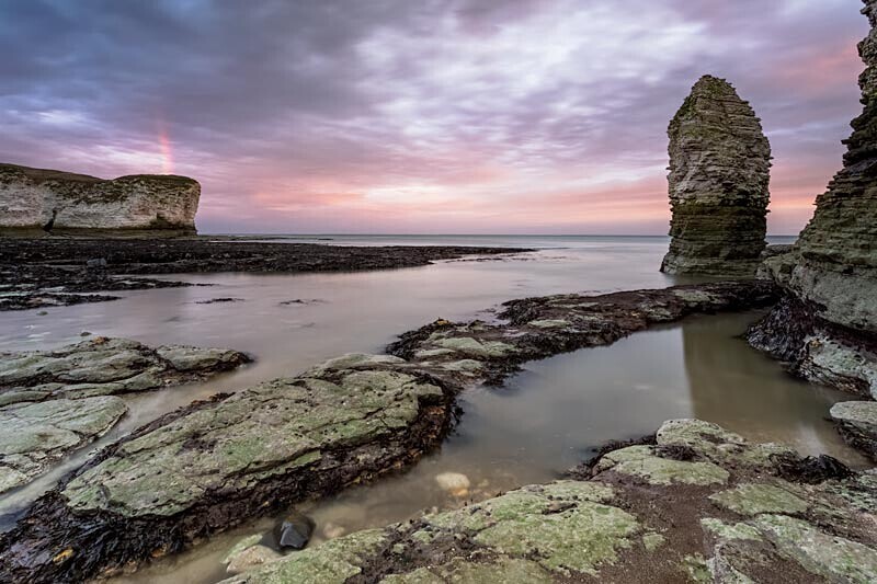 Rainbow at Selwicks Bay - Flamborough Head