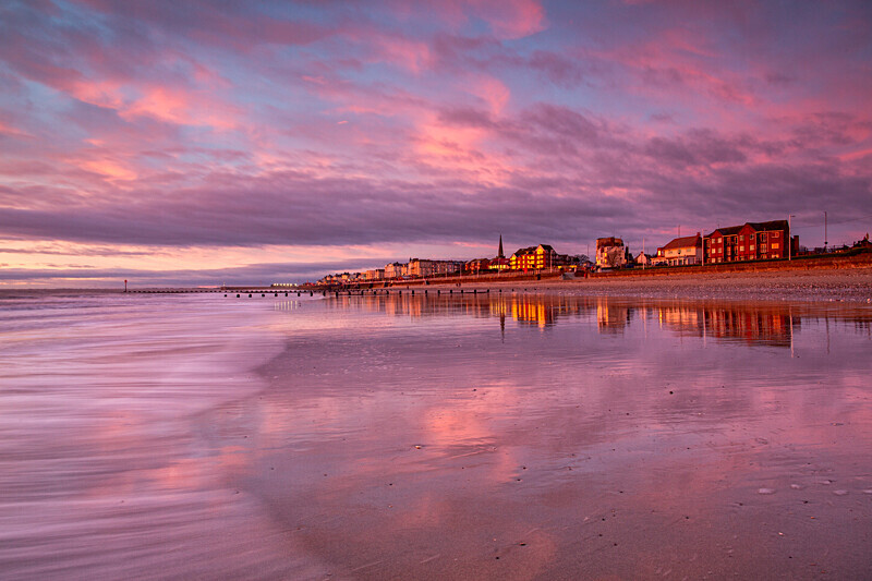 North Beach Wave and Reflections - Bridlington