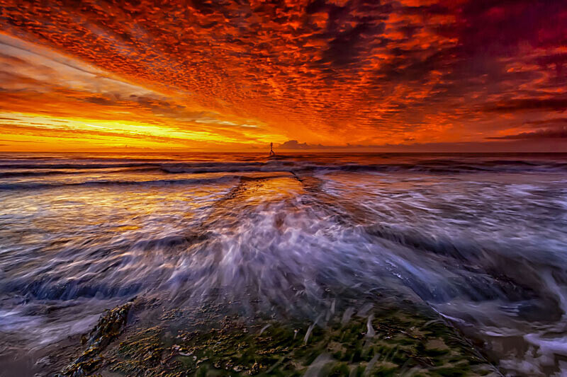 South Beach on fire - Bridlington