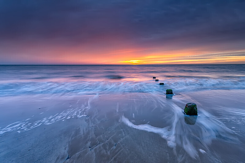 Bridlington South Beach Dawn - Bridlington