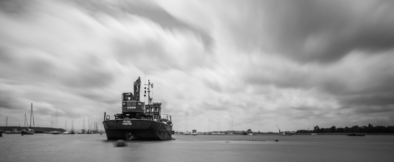Moored - Black and White