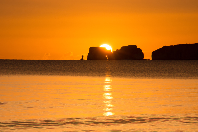Sun over Old Harry - Sunrise and Sunset