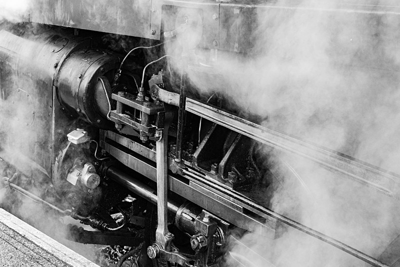 Steam and Steel - Black and White
