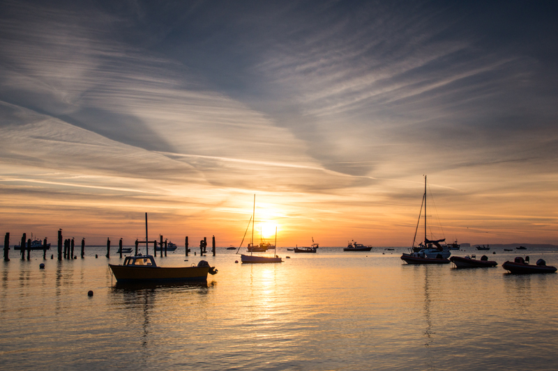 Moorings at Swanage - Sunrise and Sunset