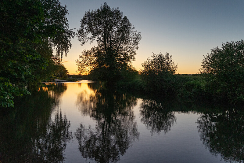 Canford Stour Sunset - Sunrise and Sunset