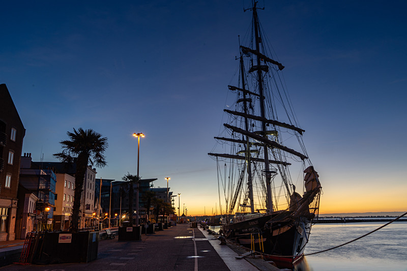 Poole Quay - Sunrise and Sunset