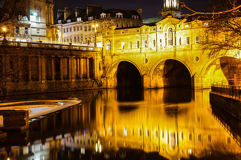 Pulteney Bridge at Night - River