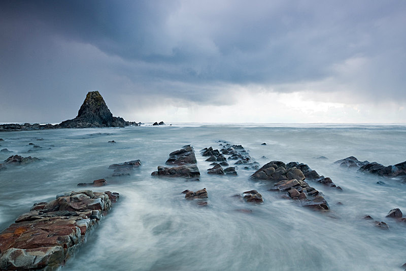 Stormy Widemouth Bay North Cornwall UK