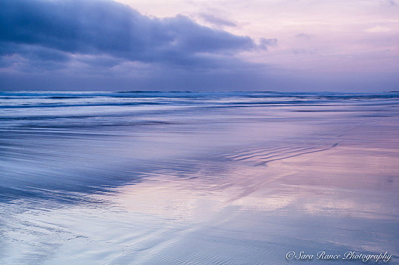 Sandymouth reflections near Bude North Cornwall UK