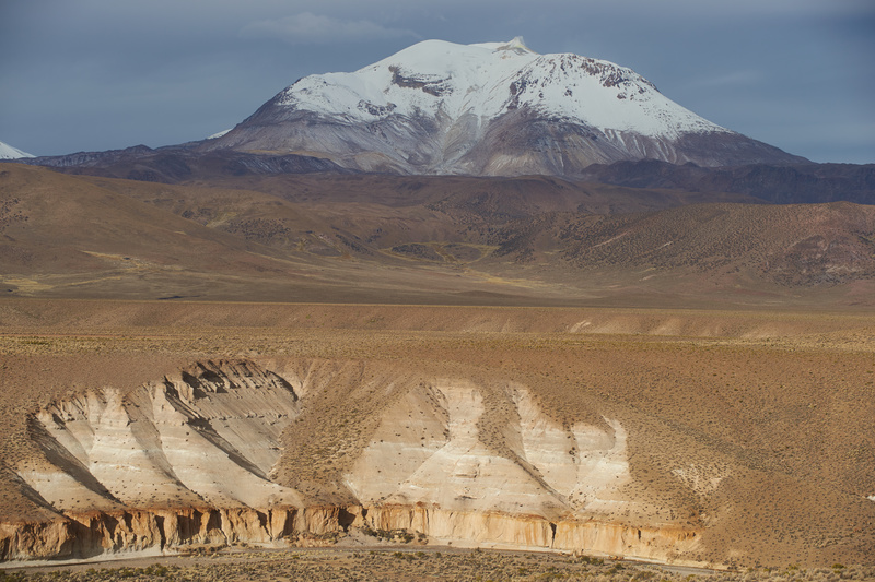 Active Volcano on the Altiplano - Altiplano of North-East Chile