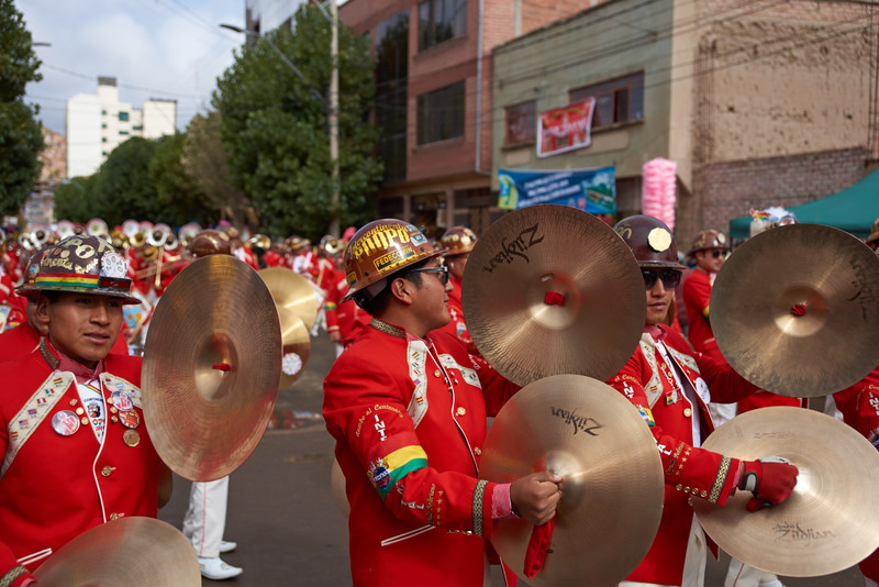 Band of a Morenada Dance Group - Oruro Carnival 2017