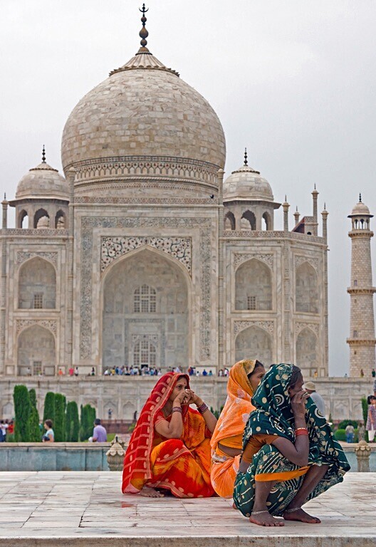 Colour at the Taj Mahal - India