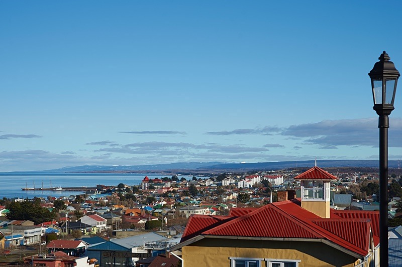 Looking over the  Strait of Magellan - Punta Arenas