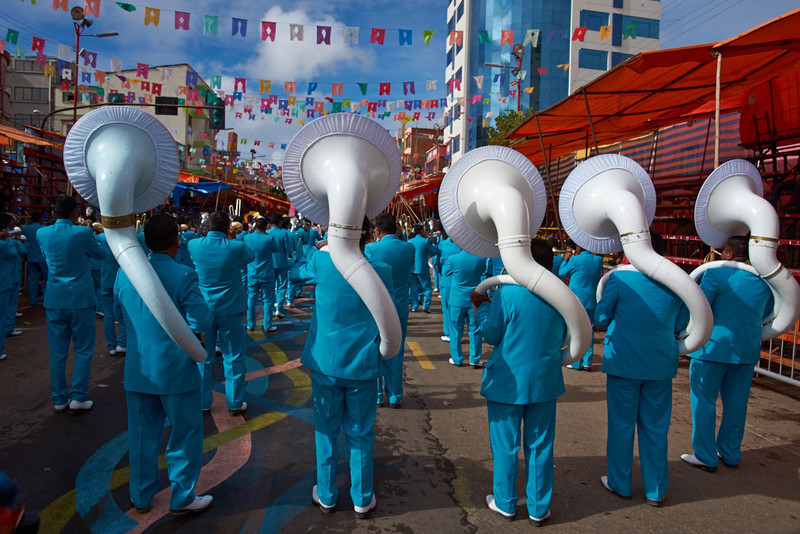 Band of a Morenada Dance Group - Oruro Carnival 2017
