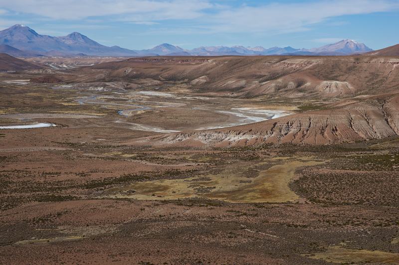 Wide Valley on the Altiplano - Altiplano of North-East Chile