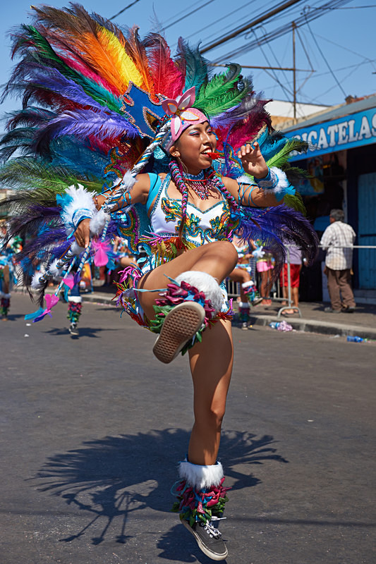 Leader of a Tobas dance group - Carnaval Andino Con La Fuerza Del Sol - Arica