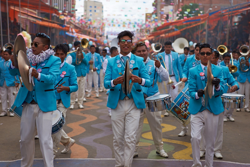 Band of a Morenada Dance Group - Oruro Carnival 2017