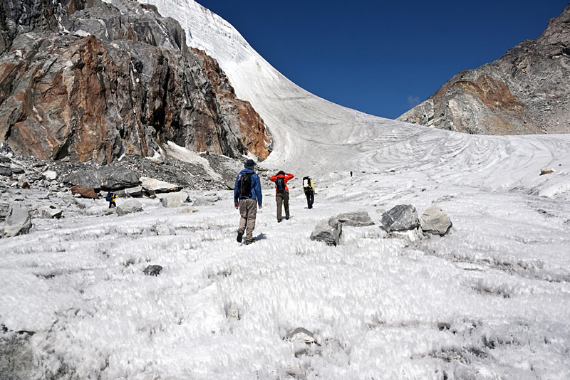 Traversing a Himalayan Glacier - Nepal