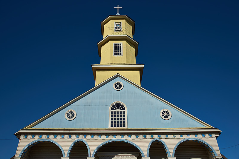 Historic Church of Conchi on Chiloé Island - Coastal Chile
